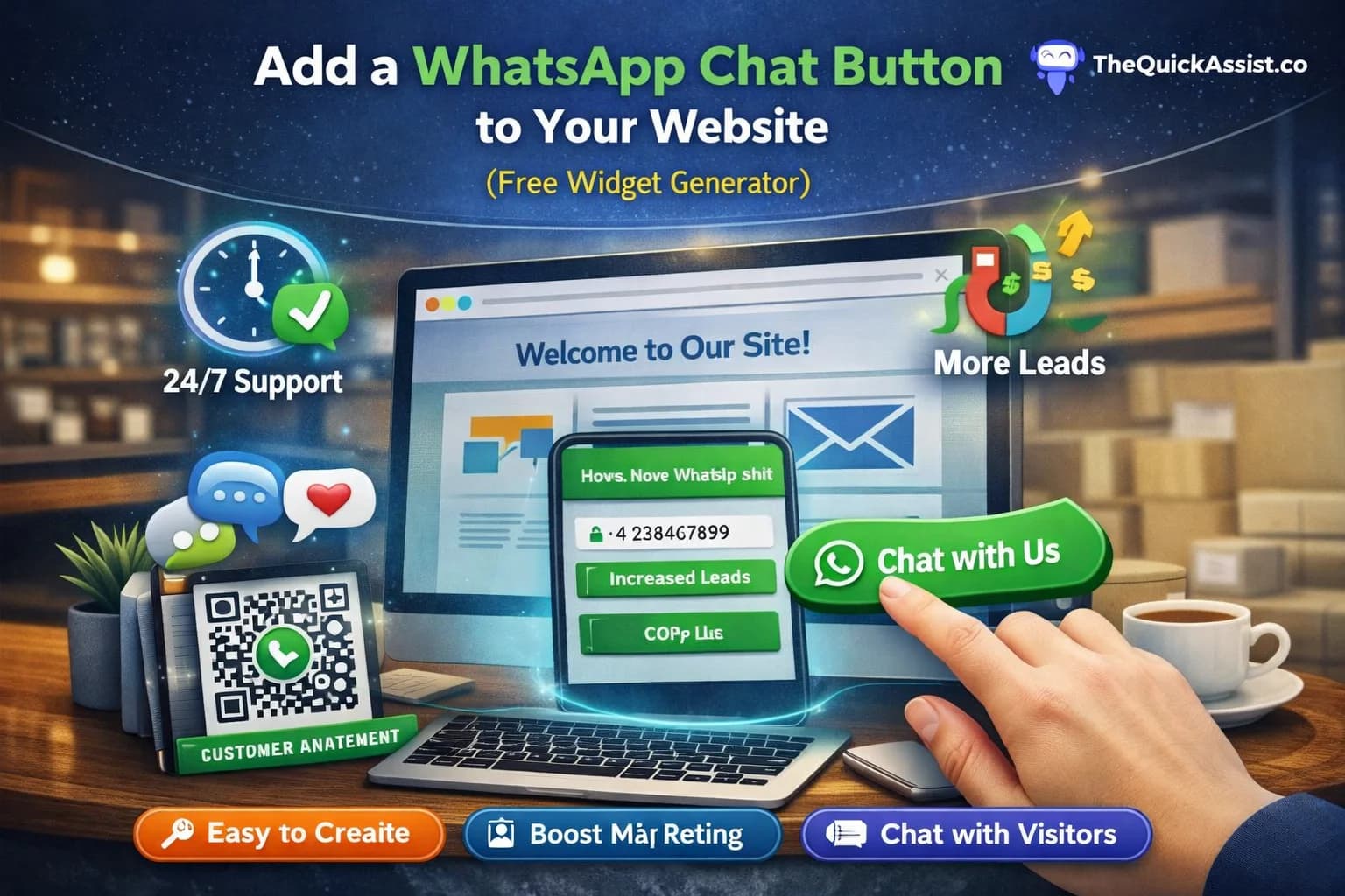 How to Add a WhatsApp Chat Button to Your Website (Free Widget Generator)