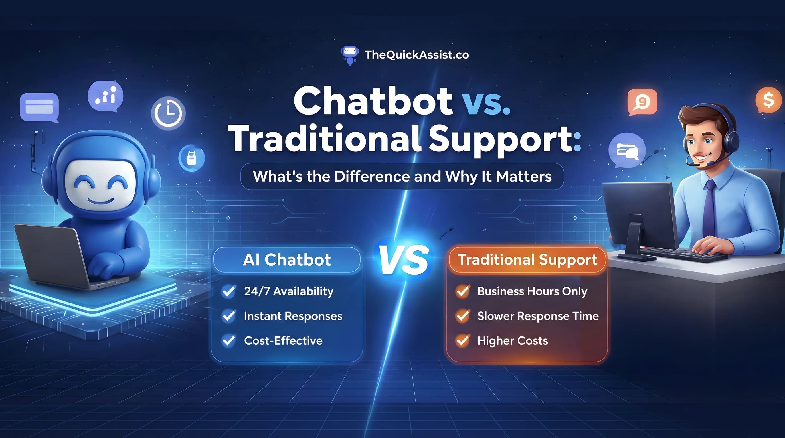 Chatbot vs. Traditional Support: What’s the Difference and Why It Matters
