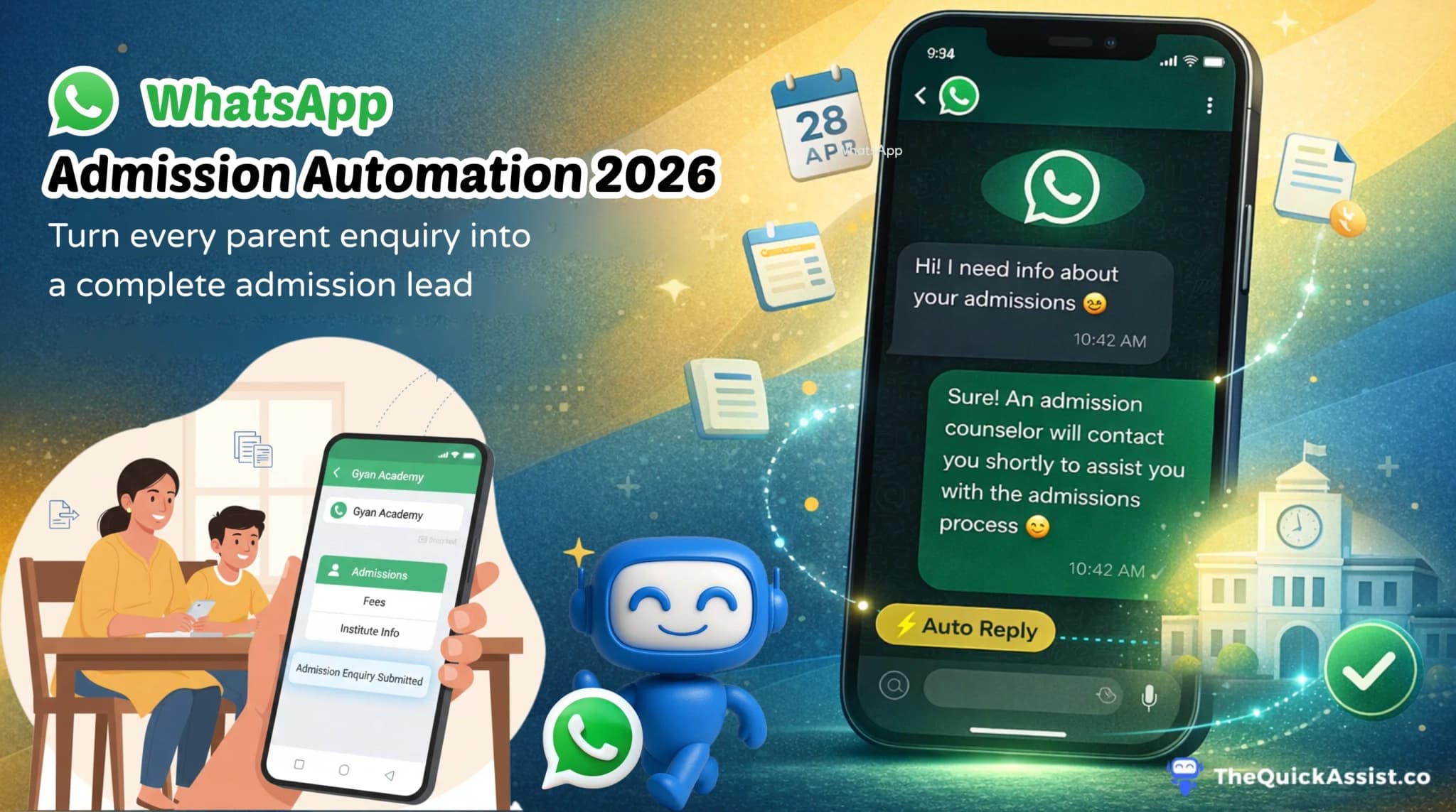 WhatsApp Admissions 2026: How Schools and Coaching Institutes Can Turn Every Enquiry into an Enrollment
