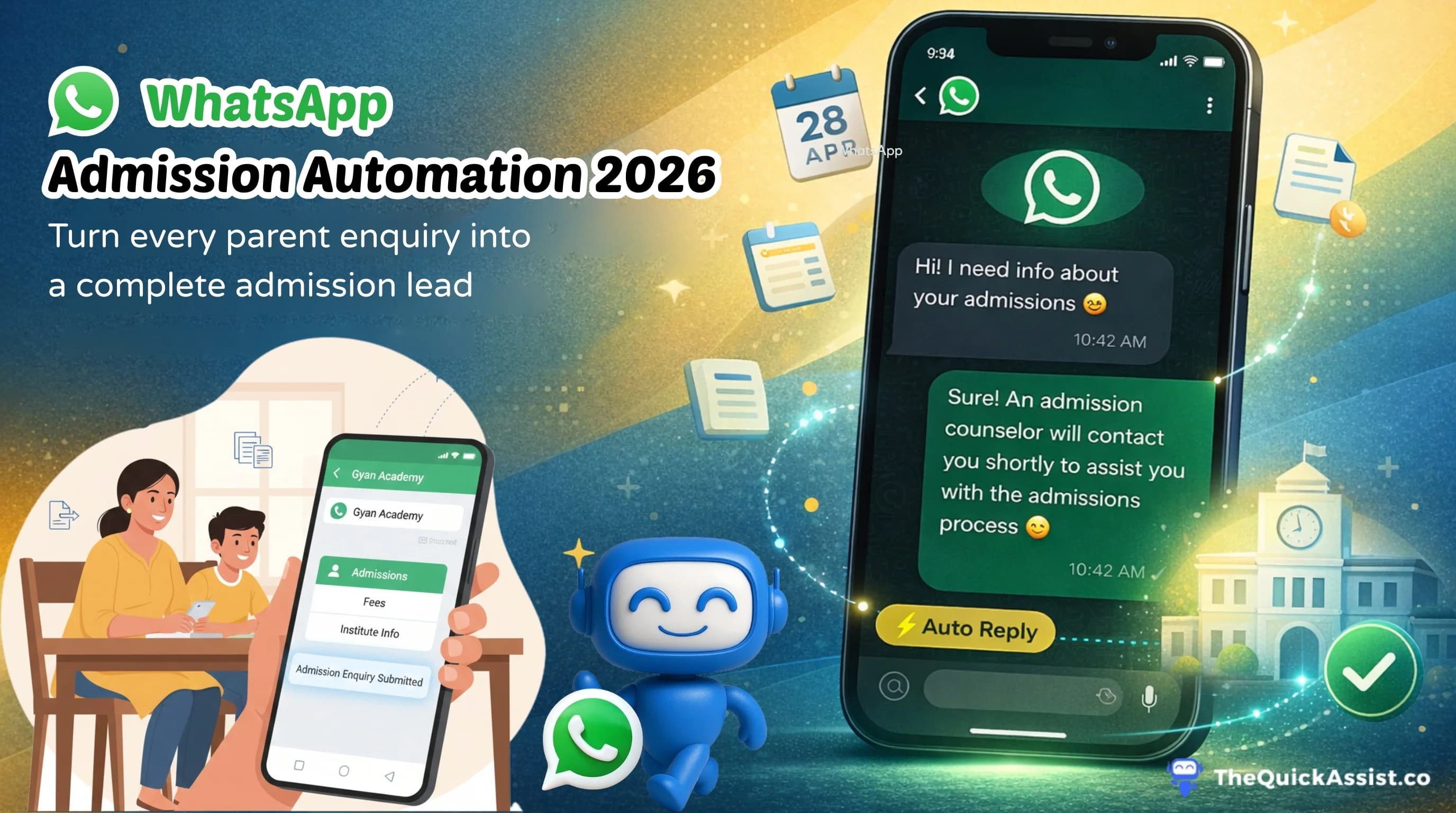 WhatsApp Admissions 2026: How Schools and Coaching Institutes Can Turn Every Enquiry into an Enrollment