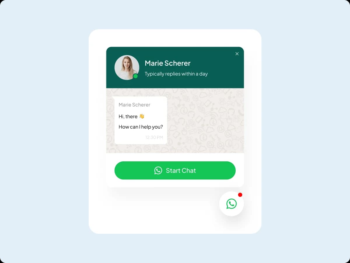 WhatsApp Chat Button