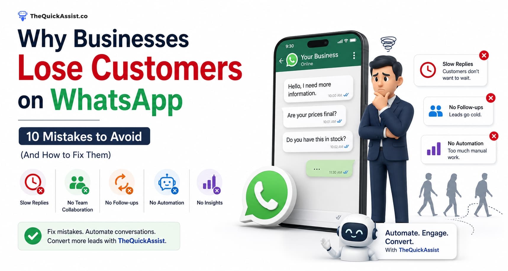 Why Businesses Lose Customers on WhatsApp: 10 Costly Mistakes (And How to Fix Them)
