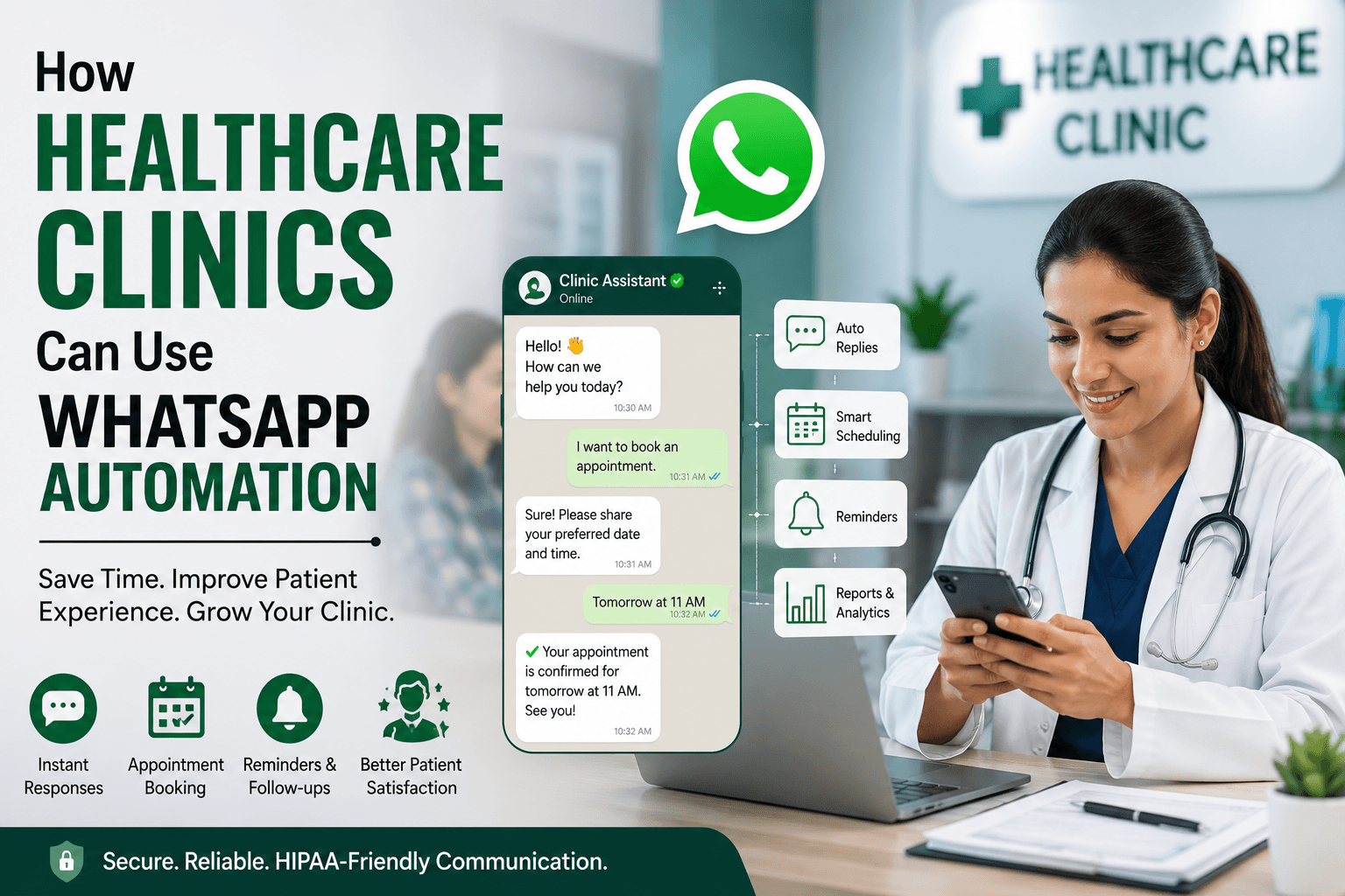 How Healthcare Clinics Can Use WhatsApp Automation